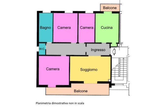 Calderara di Reno - Appartamento con 3 camere non arredato