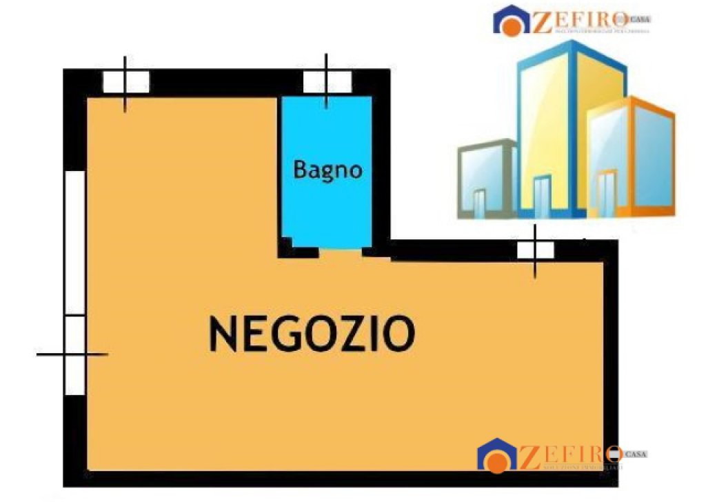 Vendita Negozio/Locale Commerciale Sala Bolognese - Sala Bolognese - Per investimento, Negozio con garage e posti auto Località Padulle